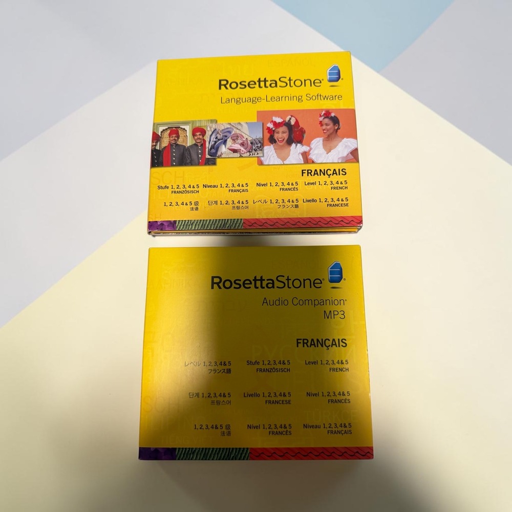 Rosetta Stone French Level 1 2 3 4 5 Language Learning‎ Software Audio Companion